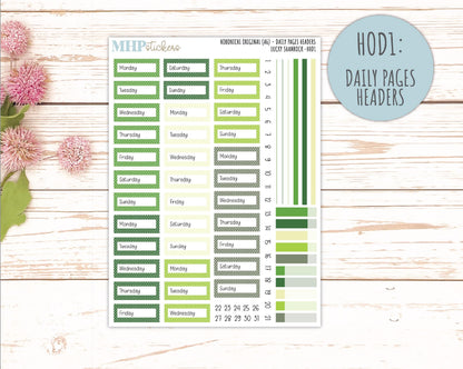 MARCH 2026 Stickers for Hobonichi Techo Original. A6 Planners "Lucky Shamrock" || HO