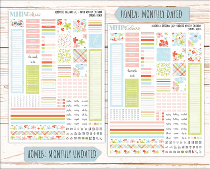 MARCH 2026 Stickers for Hobonichi Techo Original. A6 Planners "Spring" || HO