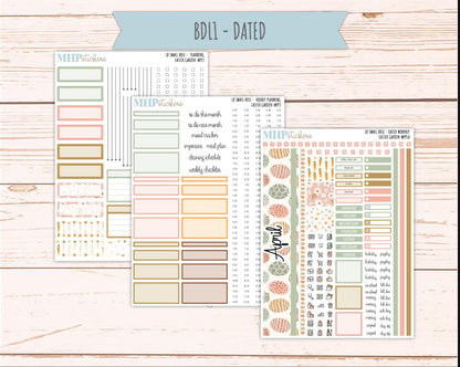 APRIL 2026 Stickers for The Small Rose Laurel Denise Planner (Formerly Mini Project Planner) "Easter Garden" || MPP