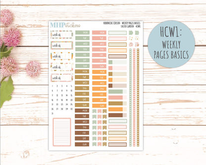 APRIL 2026 Stickers for Hobonichi Cousin. A5 Planners "Easter Garden" || HC