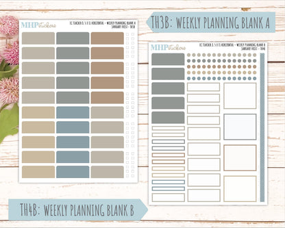 JANUARY Stickers for EC Teacher Lesson Planner - Horizontal Layout. 2026 Collection "January Frost" || ECTH