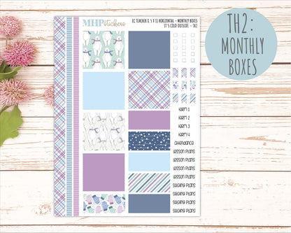 JANUARY Stickers for EC Teacher Lesson Planner - Horizontal Layout. 2026 Collection "It's Cold Outside" || ECTH