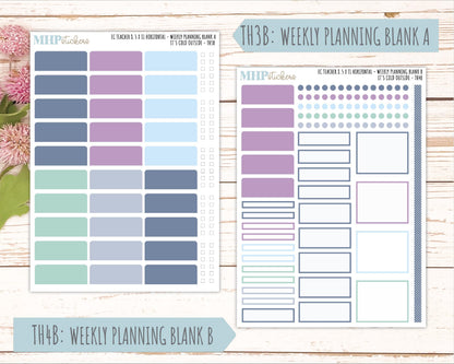 JANUARY Stickers for EC Teacher Lesson Planner - Horizontal Layout. 2026 Collection "It's Cold Outside" || ECTH