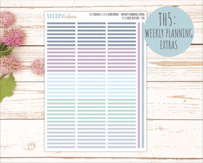 JANUARY Stickers for EC Teacher Lesson Planner - Horizontal Layout. 2026 Collection "It's Cold Outside" || ECTH