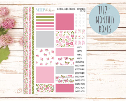 FEBRUARY Stickers for EC Teacher Lesson Planner - Horizontal Layout. 2026 Collection "Fly" || ECTH