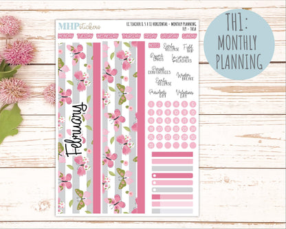 FEBRUARY Stickers for EC Teacher Lesson Planner - Horizontal Layout. 2026 Collection "Fly" || ECTH
