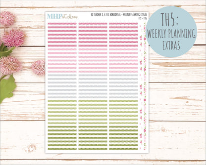 FEBRUARY Stickers for EC Teacher Lesson Planner - Horizontal Layout. 2026 Collection "Fly" || ECTH
