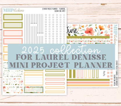 JUNE 2025 Stickers for The Rose Small Laurel Denise Planner (Formerly Mini Project Planner) "Bloom Time" || MPPBT
