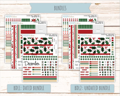DECEMBER Stickers for the large Laurel Denise Rose Planner (Formerly Project Planner) "Berry Merry Xmas" || PP
