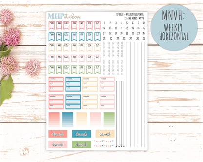 AUGUST 2025 Stickers for Small Horizontal & Vertical Laurel Denise Planners. (Formerly Mini Planner) "Island Vibes" || MNIV