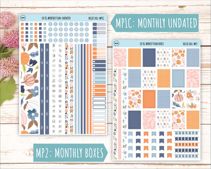NOVEMBER Stickers for Large size Horizontal & Vertical Laurel Denise Planner. (Formerly Original or Standar Size) "Hello Fall" || OGHF