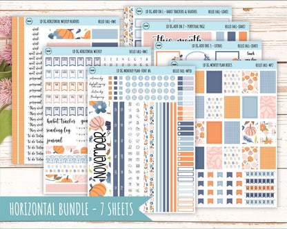 NOVEMBER Stickers for Large size Horizontal & Vertical Laurel Denise Planner. (Formerly Original or Standar Size) "Hello Fall" || OGHF