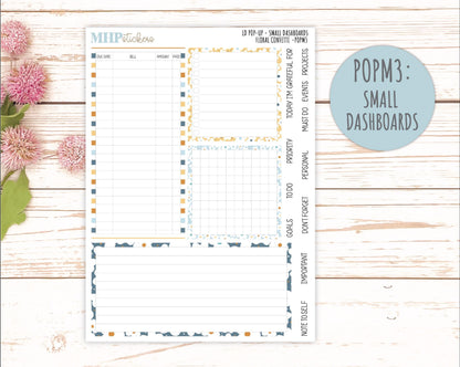 June 2025 Stickers for The Jo Laurel Denise Planner (Formerly Pop-Up Planner) "Floral Confetti" || POPFC
