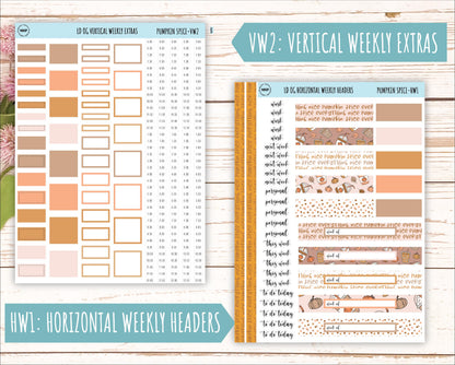 NOVEMBER Stickers for Large size Horizontal & Vertical Laurel Denise Planner. (Formerly Original or Standar Size) "Pumpkin Spice" || OGPS