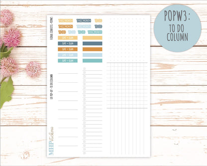 June 2025 Stickers for The Jo Laurel Denise Planner (Formerly Pop-Up Planner) "Floral Confetti" || POPFC