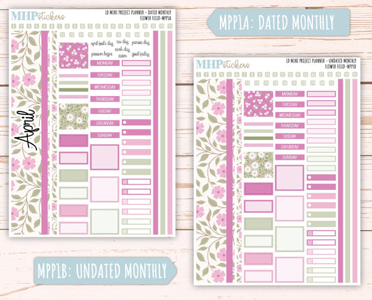 APRIL 2025 Stickers for The Rose Small Laurel Denise Planner (Formerly Mini Project Planner) "Flower Field" || MPPFF
