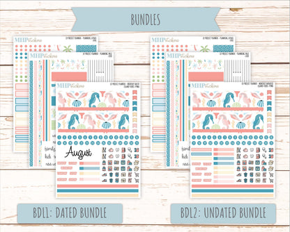 AUGUST Stickers for the large Laurel Denise Rose Planner (Formerly Project Planner) "Island Vibes" || PPIV