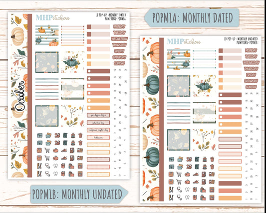 October 2025 Stickers for The Jo Laurel Denise Planner (Formerly Pop-Up Planner) "Pumpkins" || POP