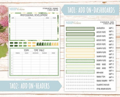 MARCH Stickers for The Valerie Laurel Denise Planner (Formerly Teacher Planner) "St Patrick's Flare" || TSPF