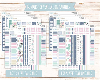JANUARY 2025 Stickers for Large size Horizontal & Vertical Laurel Denise Planner. (Formerly Original or Standar Size) "Cozy Days" || OGCD