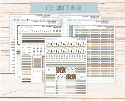 JANUARY 2026 Stickers for the Small Scout Planner. For Laurel Denise Planners. "January Frost" ||SS
