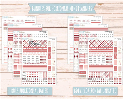 FEBRUARY 2025 Stickers for Small Horizontal & Vertical Laurel Denise Planners. (Formerly Mini Planner) "Love" || MNLV
