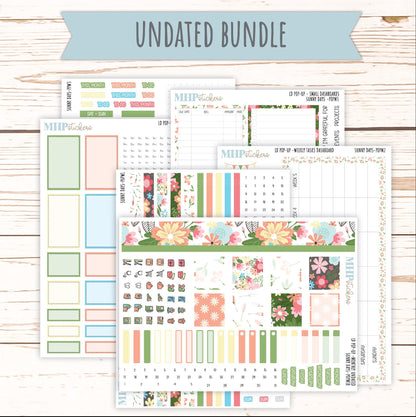 August 2025 Stickers for The Jo Laurel Denise Planner (Formerly Pop-Up Planner) "Sunny Days" || POPIV