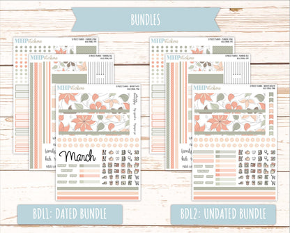 MARCH Stickers for The Rose Large Laurel Denise Planner (Formerly Project Planner) "Hello Spring" || PPHS