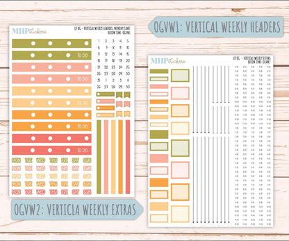 JUNE 2025 Stickers for Large size Horizontal & Vertical Laurel Denise Planner. (Formerly Original or Standar Size) "Bloom Time" || OGBT