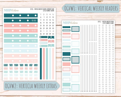 MAY 2025 Stickers for Large size Horizontal & Vertical Laurel Denise Planner. (Formerly Original or Standar Size) "Little Flowers" || OGLF