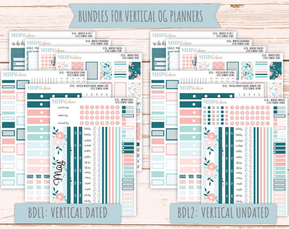 MAY 2025 Stickers for Large size Horizontal & Vertical Laurel Denise Planner. (Formerly Original or Standar Size) "Little Flowers" || OGLF