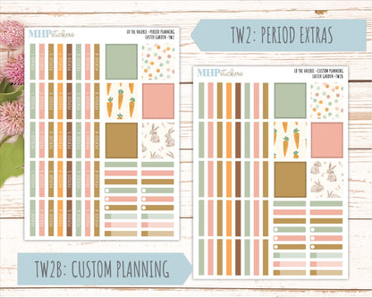 APRIL Stickers for The Valerie Laurel Denise Planner (Formerly Teacher Planner) "Easter Garden" || TC