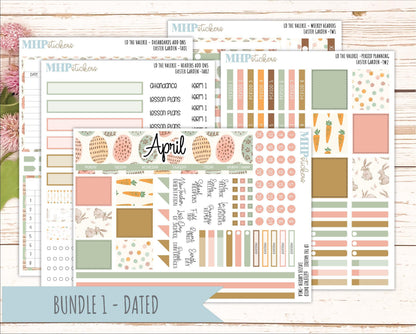 APRIL Stickers for The Valerie Laurel Denise Planner (Formerly Teacher Planner) "Easter Garden" || TC