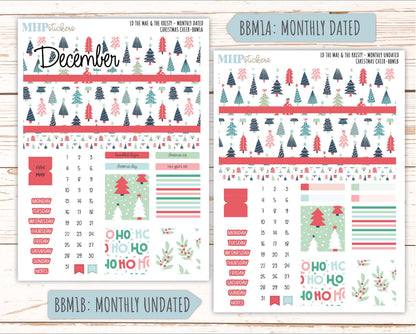 DECEMBER 2025 Stickers for The Mae & The Kristy Laurel Denise Planners ( Formerly Book Bound Planner) "Christmas Cheer" || BB