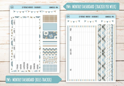 SEPTEMBER Stickers for The Scout Laurel Denise Planner (formerly Portrait Planner). "Farmhouse" || PFH