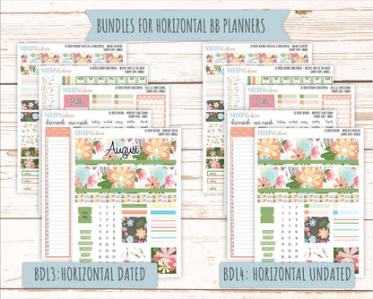 August 2025 Stickers for The Mae & The Kristy Laurel Denise Planners ( Formerly Book Bound Planner) "Sunny Days" || BBSD