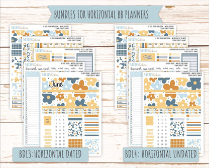 June 2025 Stickers for The Mae & The Kristy Laurel Denise Planners ( Formerly Book Bound Planner) "Floral Confetti" || BB