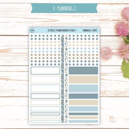 SEPTEMBER Stickers for The Rose Large Laurel Denise Planner (Formerly Project Planner) "Farmhouse" || LD409FH