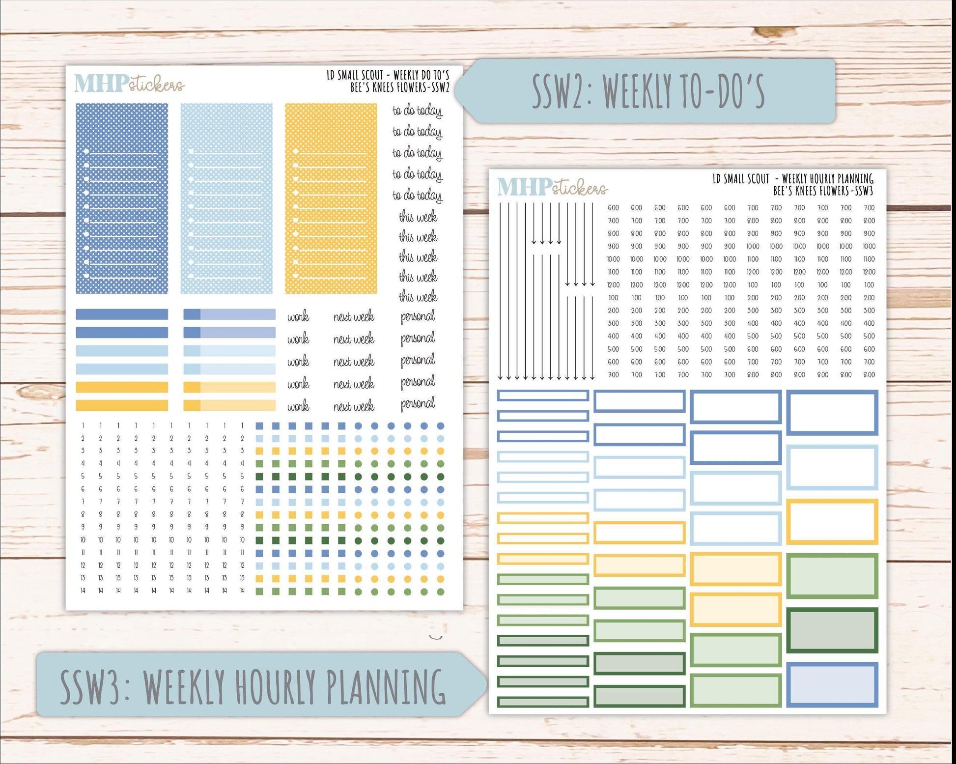 APRIL 2026 Stickers for the Small Scout Planner. For Laurel Denise Planners. "Bee's Knees Flowers" ||SS