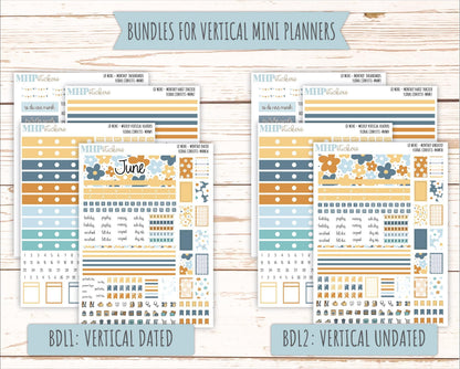 JUNE 2025 Stickers for Small Horizontal & Vertical Laurel Denise Planners. (Formerly Mini Planner) "Floral Confetti" || MNFC