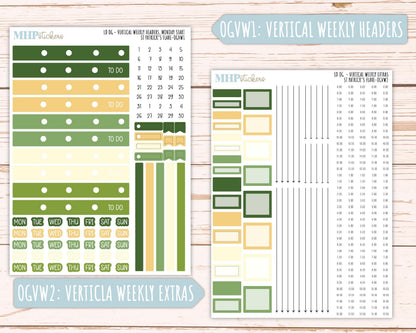 MARCH 2025 Stickers for Large size Horizontal & Vertical Laurel Denise Planners. (Formerly Original Size) "St Patrick's Flare" || OGSPF