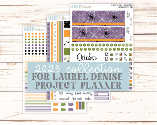 OCTOBER Stickers for the large Laurel Denise Rose Planner (Formerly Project Planner) "Hello Halloween" || PP