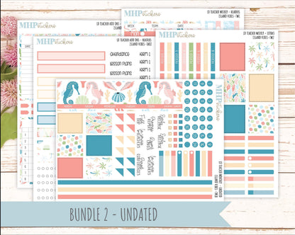 AUGUST Stickers for The Valerie Laurel Denise Planner (Formerly Teacher Planner) "Island Vibes" || TCIV