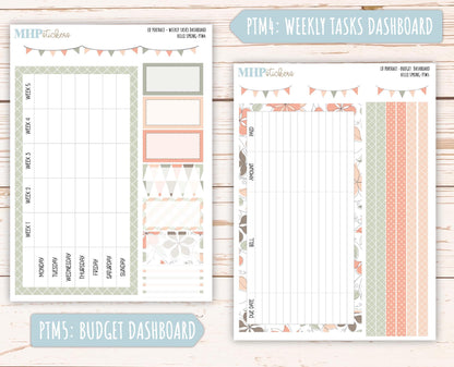 MARCH 2025 Stickers for The Scout Laurel Denise Planner (formerly Portrait Planner). "Hello Spring" || PTHS