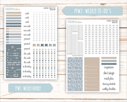 JANUARY 2025 Stickers for The Scout Laurel Denise Planner (formerly Portrait Planner). "Winter" || PTW