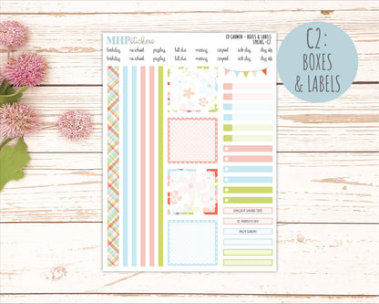 MARCH 2026 Stickers for The Carmen Laurel Denise Planner (Simply Month Planner). "Spring" || C
