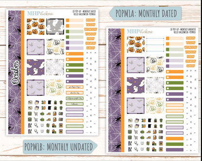 October 2025 Stickers for The Jo Laurel Denise Planner (Formerly Pop-Up Planner) "Hello Halloween" || POP