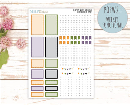 October 2025 Stickers for The Jo Laurel Denise Planner (Formerly Pop-Up Planner) "Hello Halloween" || POP