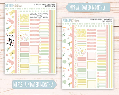 APRIL 2025 Stickers for The Rose Small Laurel Denise Planner (Formerly Mini Project Planner) "Happy Easter" || MPPHE