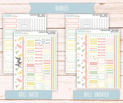 APRIL 2025 Stickers for The Rose Small Laurel Denise Planner (Formerly Mini Project Planner) "Happy Easter" || MPPHE